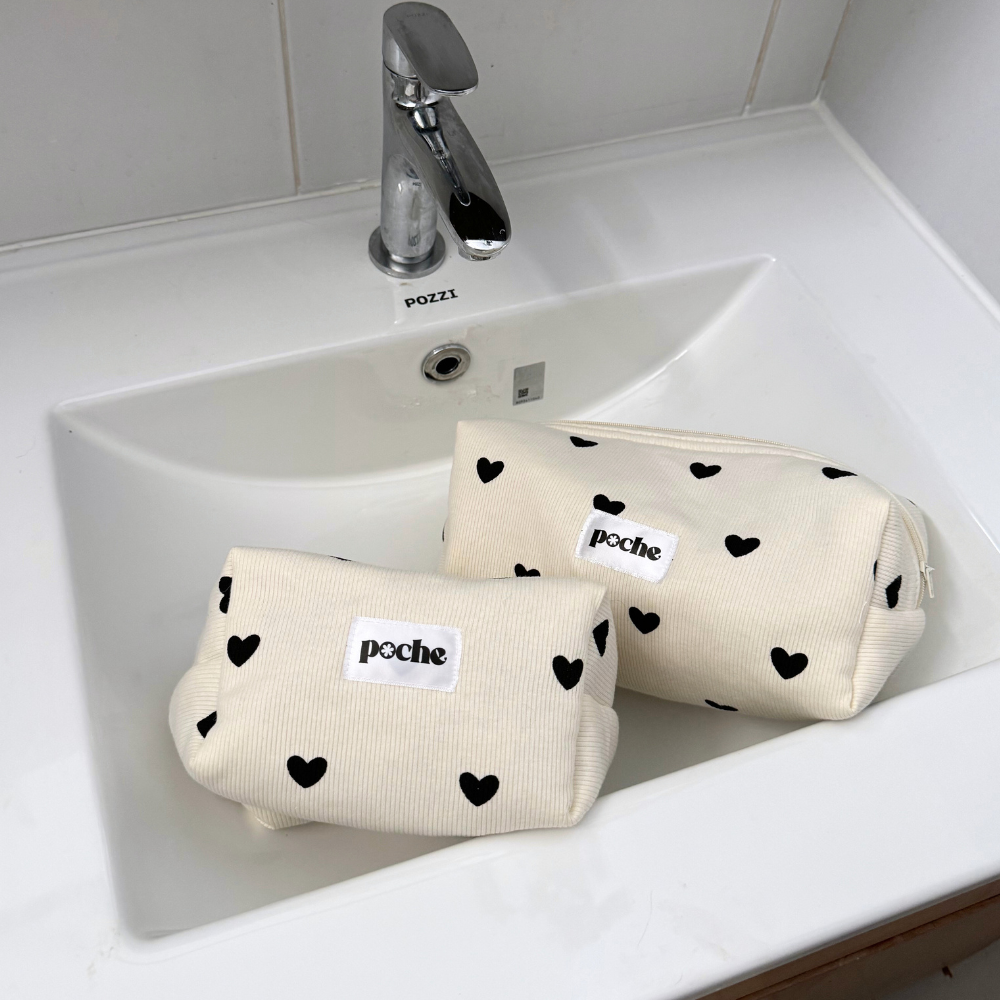 Galentines Day Puffed Pouchie in Milk