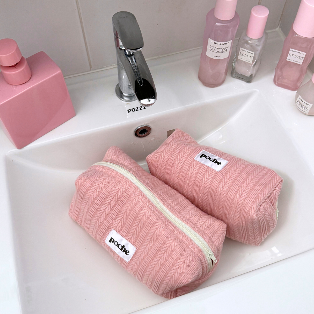 Plain Janes Puffed Pouchie in Rosa