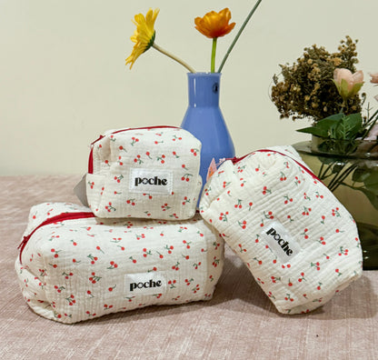 The Garden Puffed Pouchie in Cherie