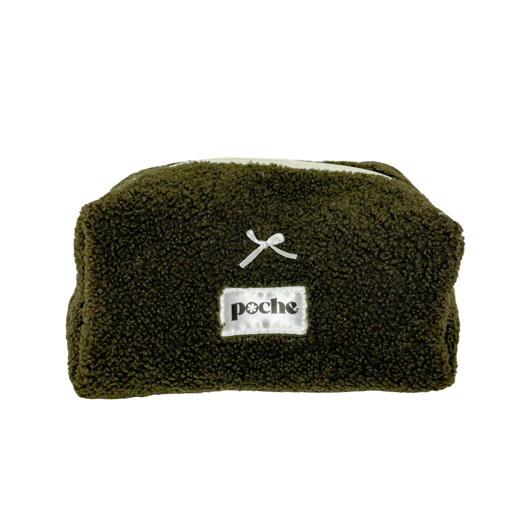 Teddy Series Puffed Pouchie in Moss